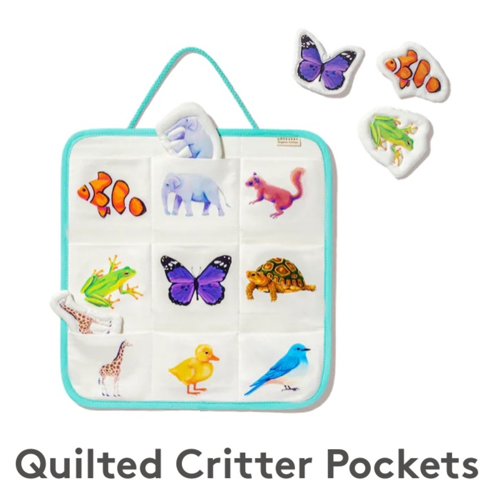 Lovevery Quilted Critter Pockets
